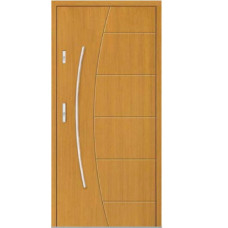 Venkovní vchodové dřevěné dveře Panelové DP-82