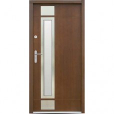 Venkovní vchodové dřevěné dveře Panelové DPI-17